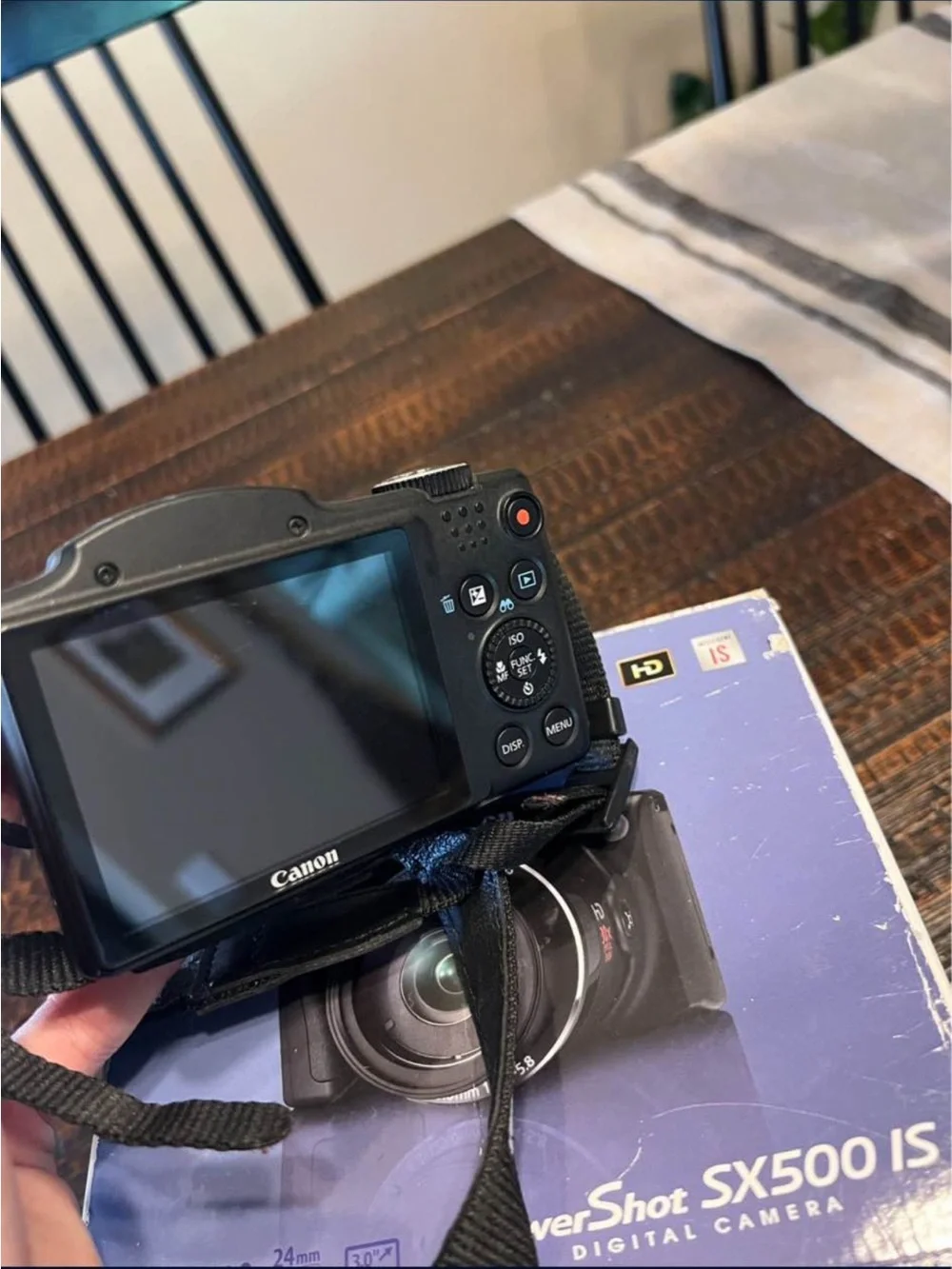 Canon PowerShot SX500 IS Compact Digital Camera - Black